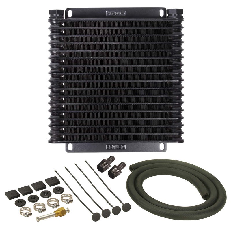Derale 13614 Series 9000 Plate and Fin Transmission Oil Cooler,Black - Image 1